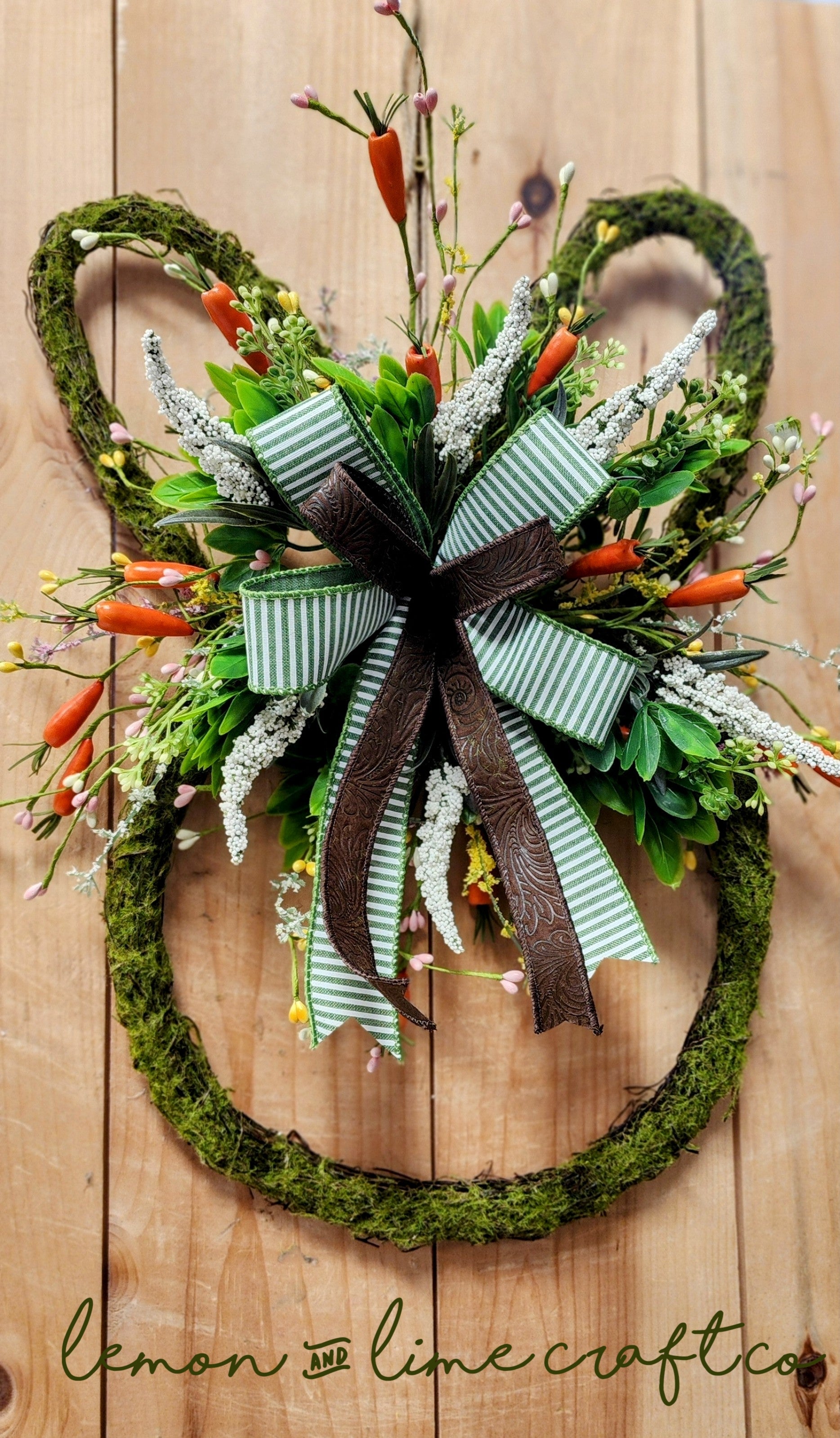 Mossy Bunny Frame Doorhanger