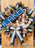 Lake House Mesh Wreath
