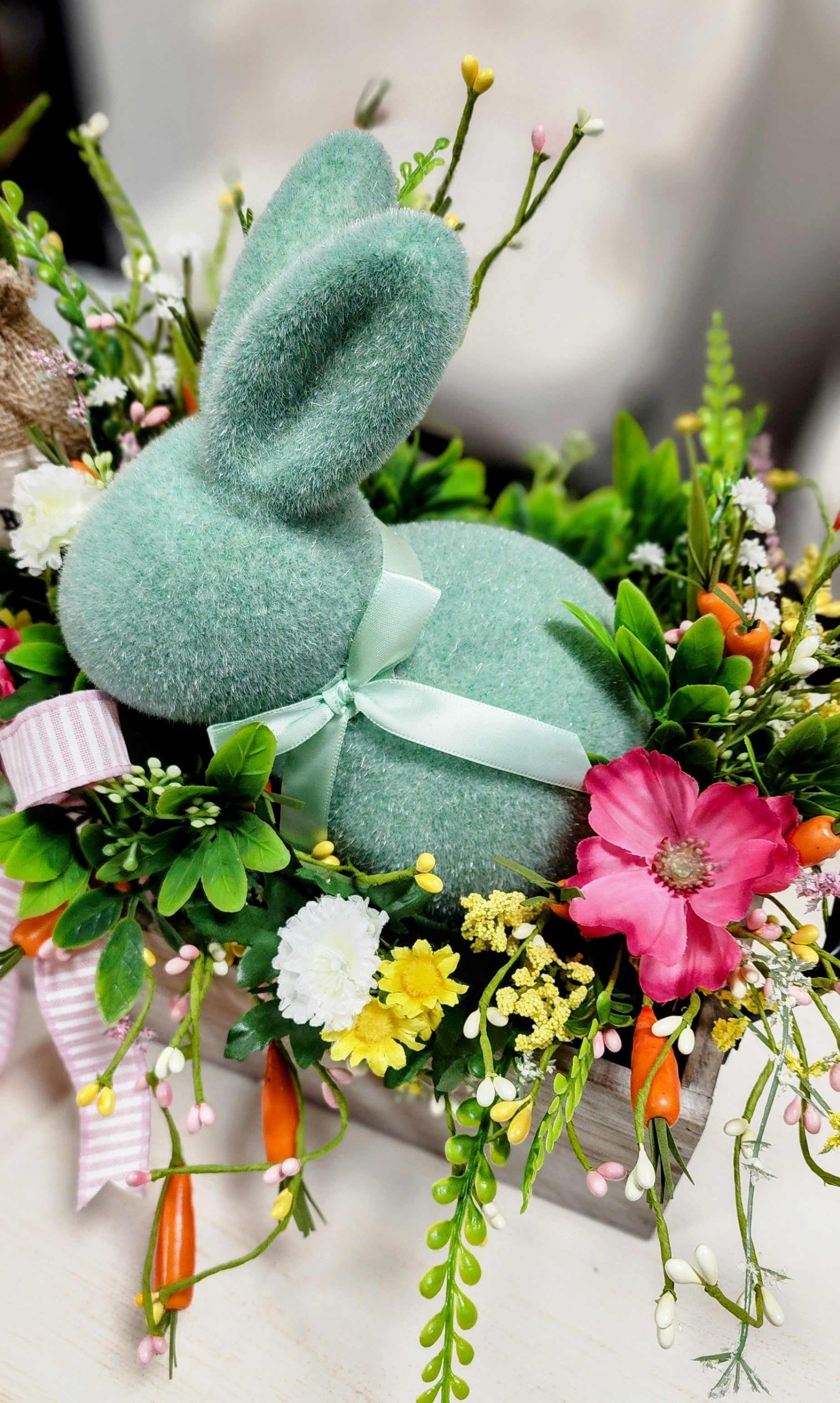 Pastel Bunny Table Arrangement