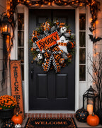 Spooky Ghost Halloween Wreath