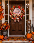 Fall & Football Mesh Wreath