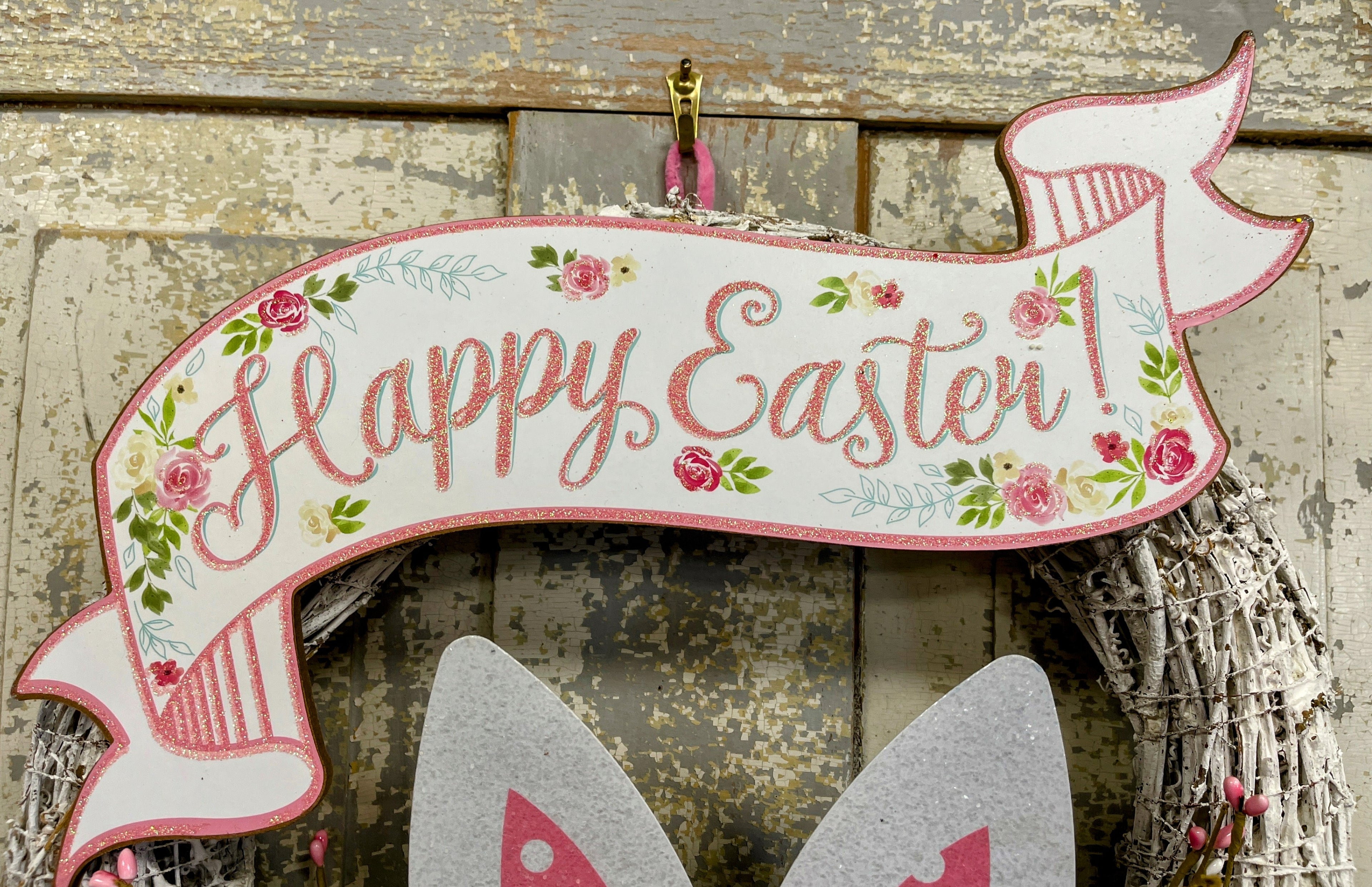 Bunny Ear Easter Wreath