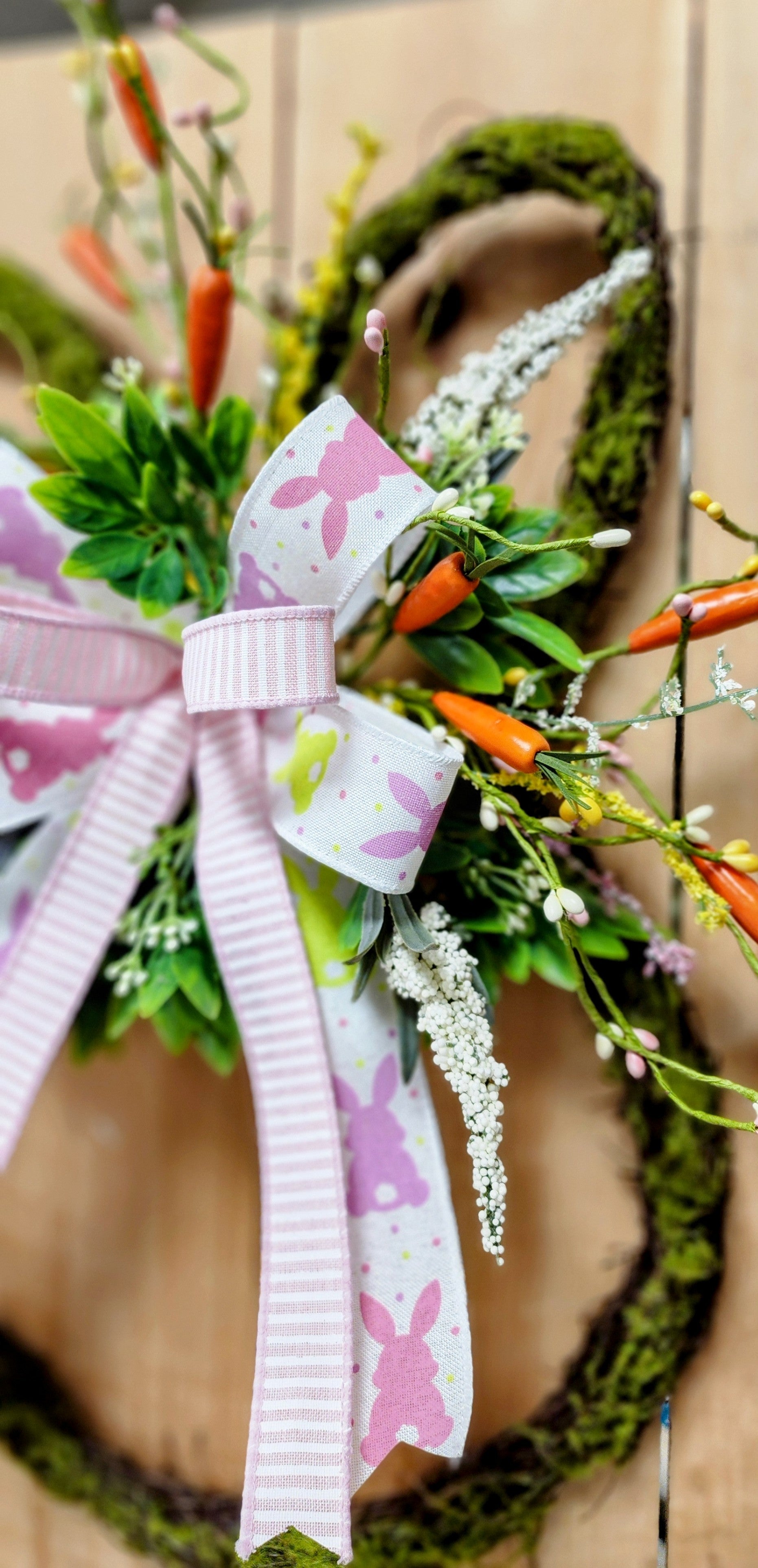 Mossy Bunny Frame Doorhanger