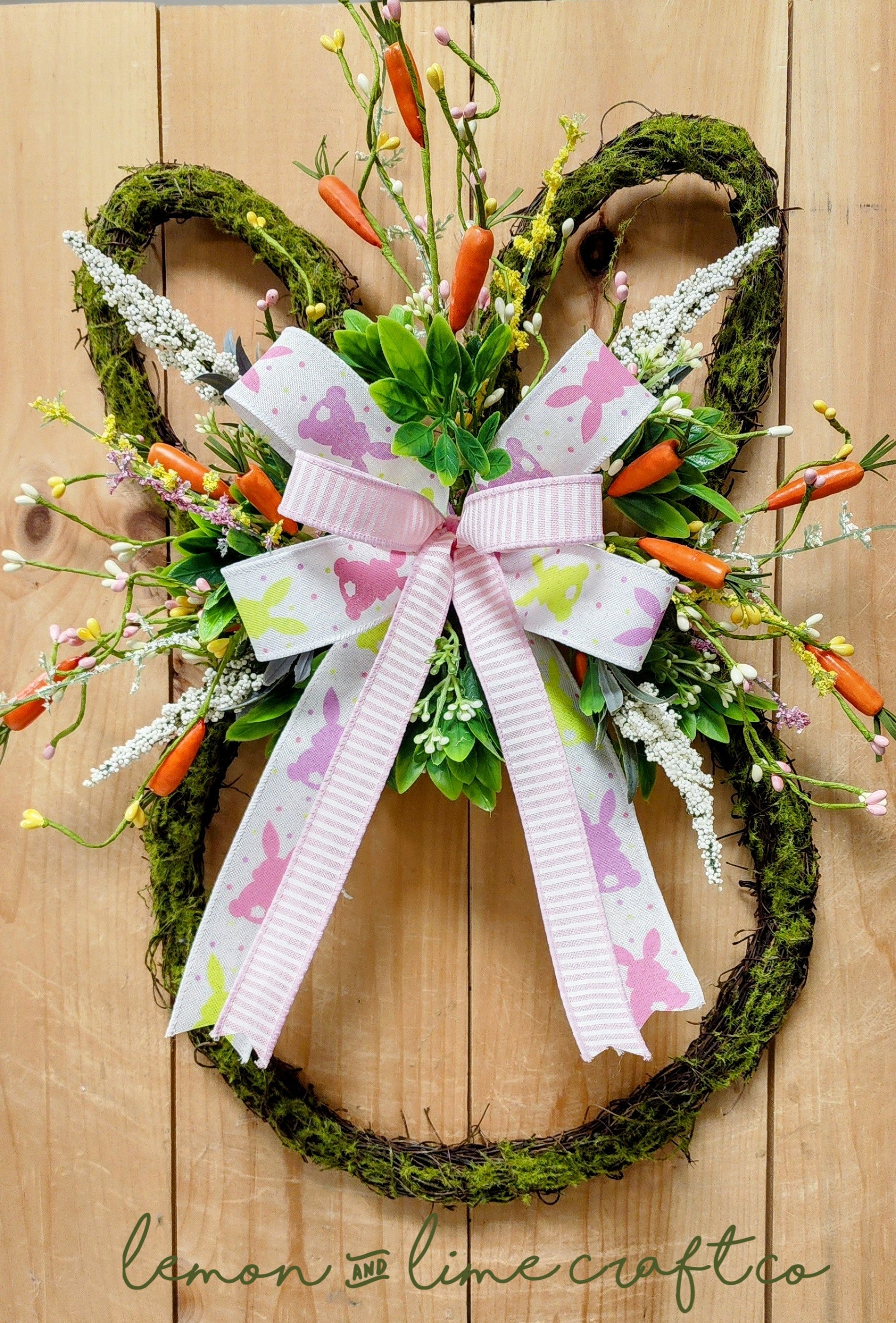 Mossy Bunny Frame Doorhanger