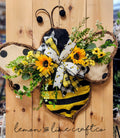 Burlap Bee Doorhanger
