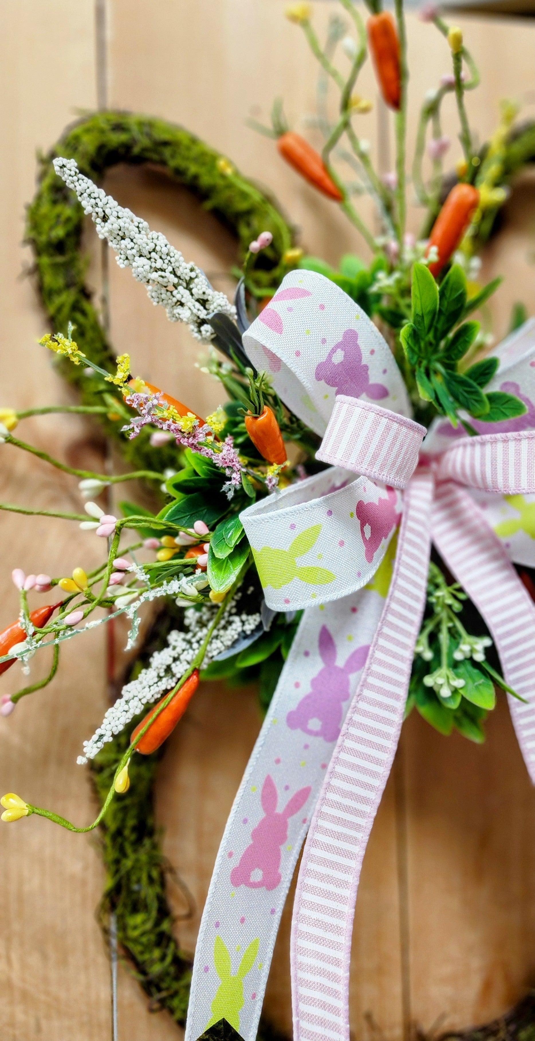 Mossy Bunny Frame Doorhanger