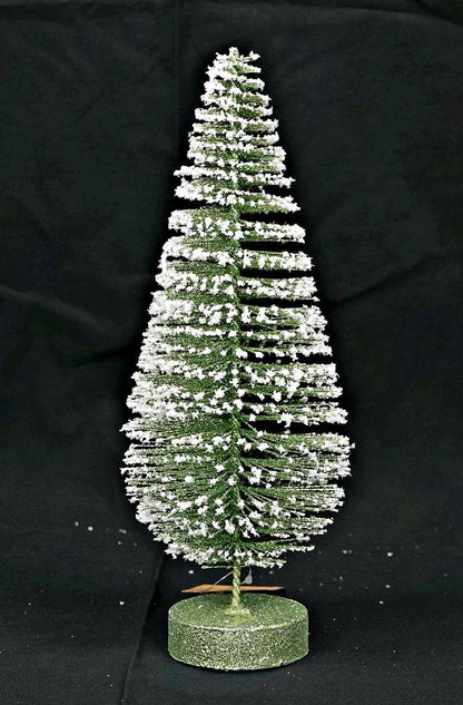 12in Snowy Bottle Brush Mini Tree