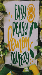 Lemon Slice Summer Mesh Wreath