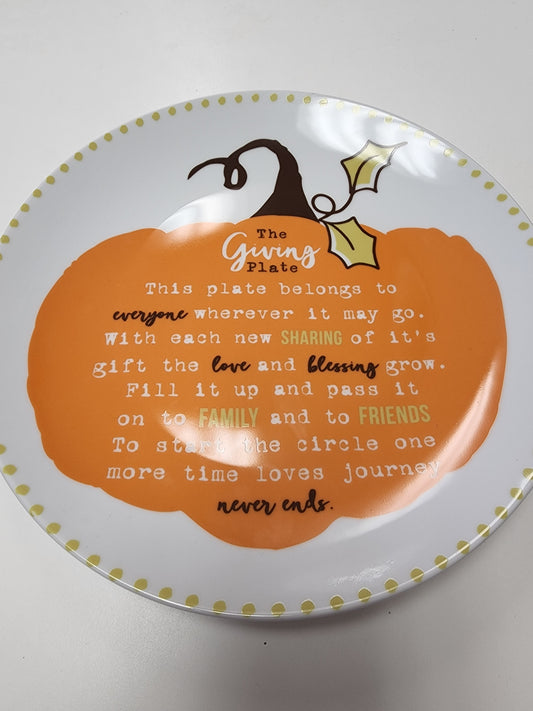Pumpkin Giving Plate