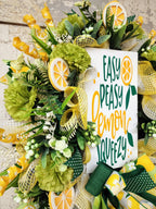 Lemon Slice Summer Mesh Wreath