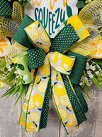 Lemon Slice Summer Mesh Wreath