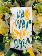 Lemon Slice Summer Mesh Wreath
