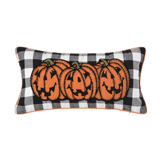Halloween 12" x 24" Jack-O-Lantern Throw Pillow