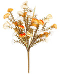 Orange, Cream & White Carnation Pick