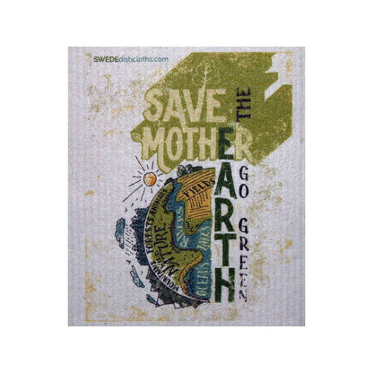 Save Mother Earth Swedish Dishcloth