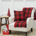 Red Black Plaid Throw