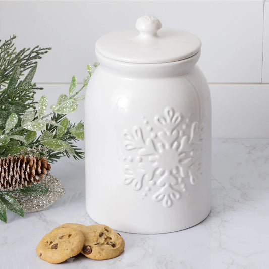 Snowflake Cookie Jar