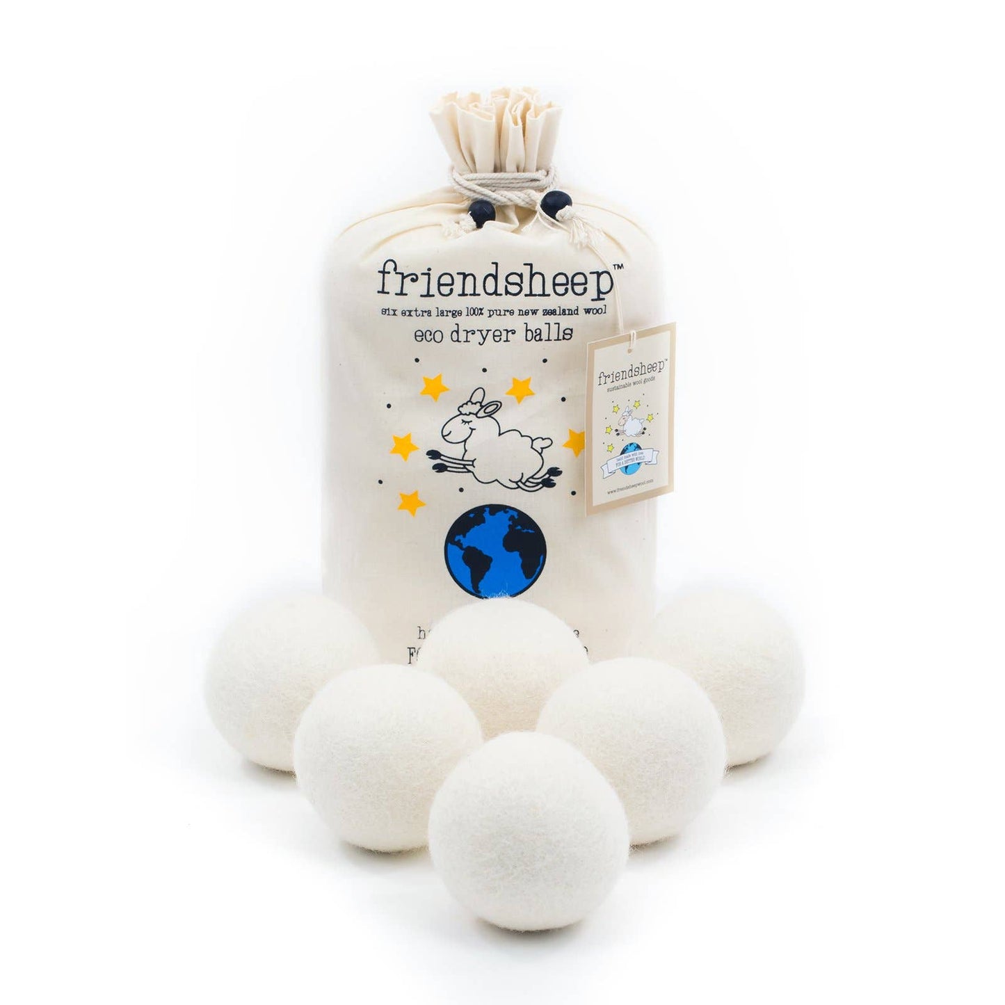 Creamy White Eco Dryer Balls (Set of 3)