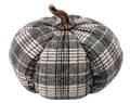 Large Plaid Plush Pumpkin