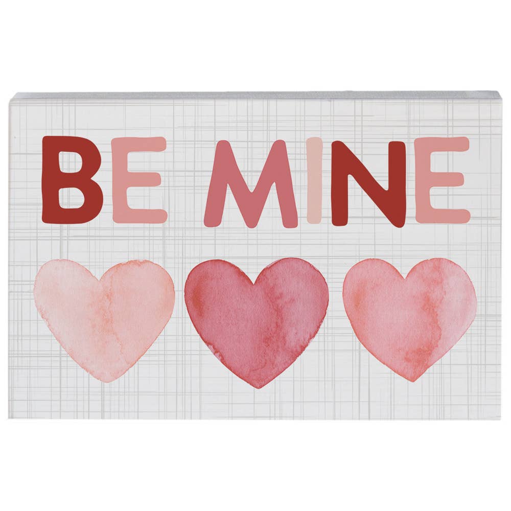 Be Mine Hearts - Small Talk Rectangle