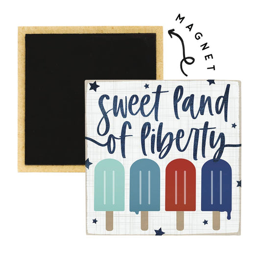 Sweet Land Popsicle - Square Magnets