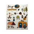 Lets Go Camping Swedish Dishcloth
