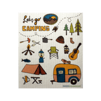 Lets Go Camping Swedish Dishcloth