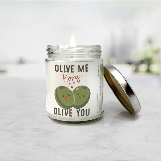 Olive Me Loves Olive You Candle