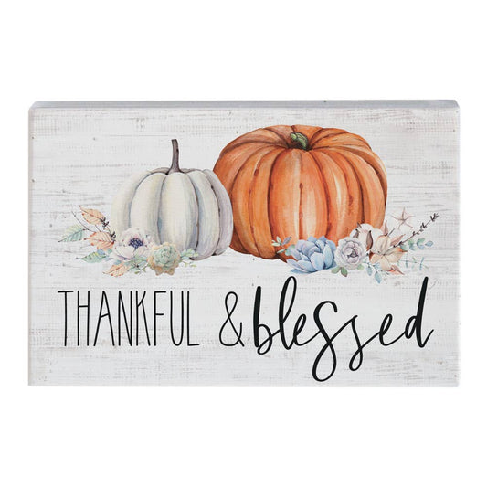 Thankful and Blessed - Small Talk Rectangle