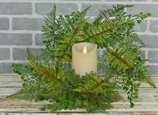 Lacy Fern Candle Ring