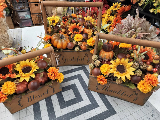 Fall Floral Box Arrangements