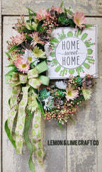Grapevine Succulent Cactus Wreath