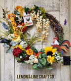 Chicken Coop Farmhouse Wreath