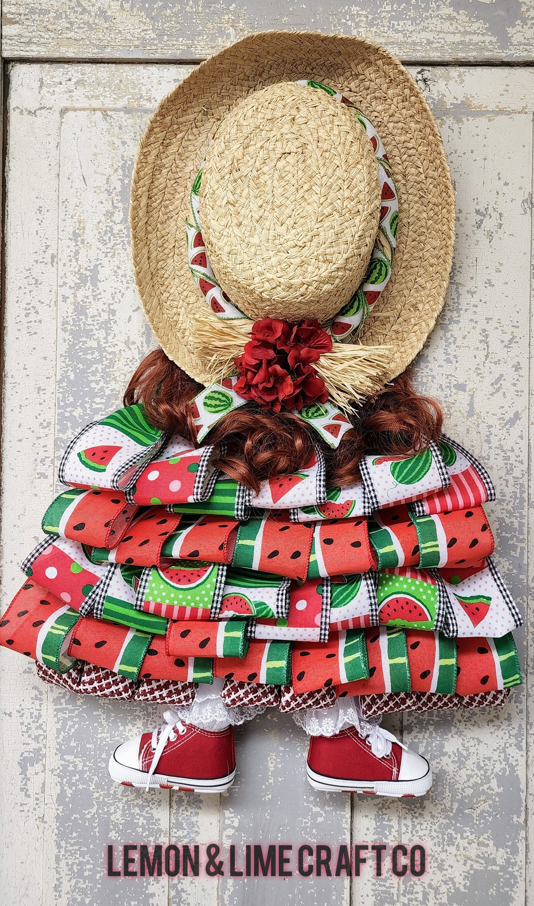 Watermelon Girl Doorhanger