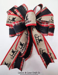 Medium Sled/Royal Plaid Bow