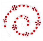 Felt Ball Peppermint Garland