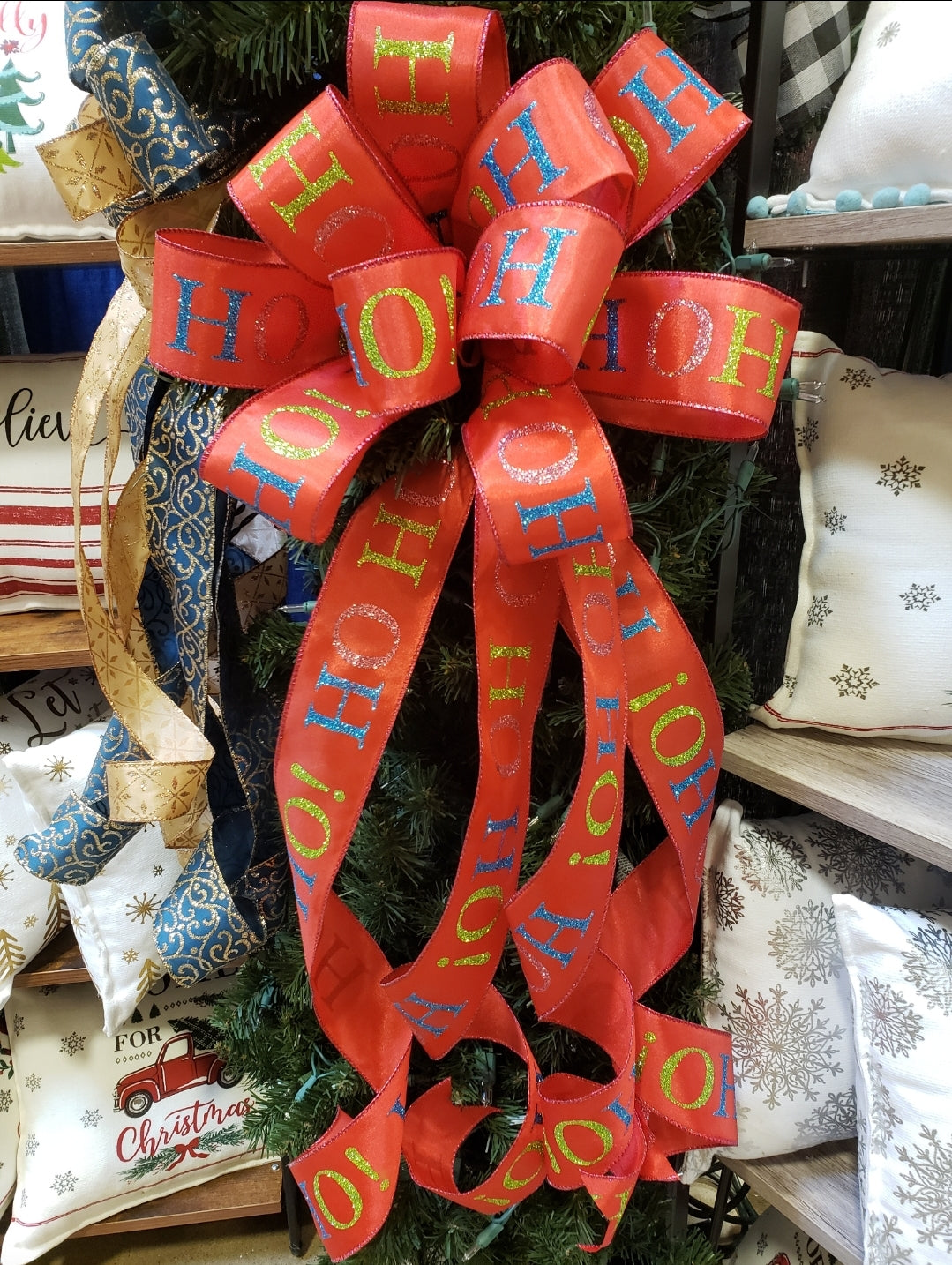 Christmas Tree Topper Bows Lemonandlimecraftco