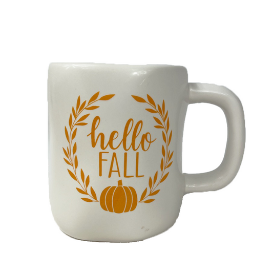 Ceramic Hello Fall Mug