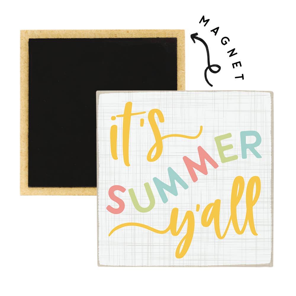 Summer Y'all - Square Magnets