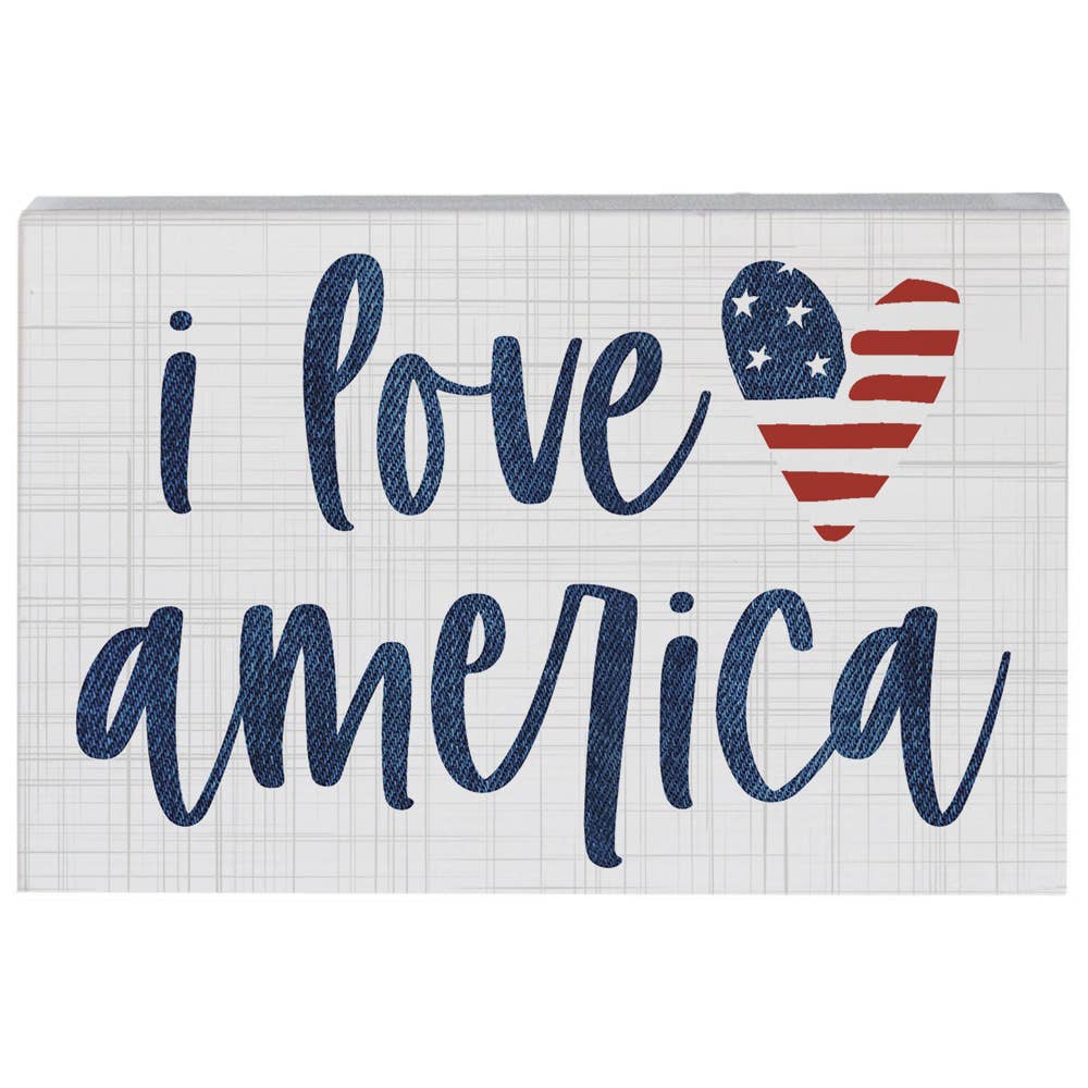 Love America Heart - Small Talk Rectangle