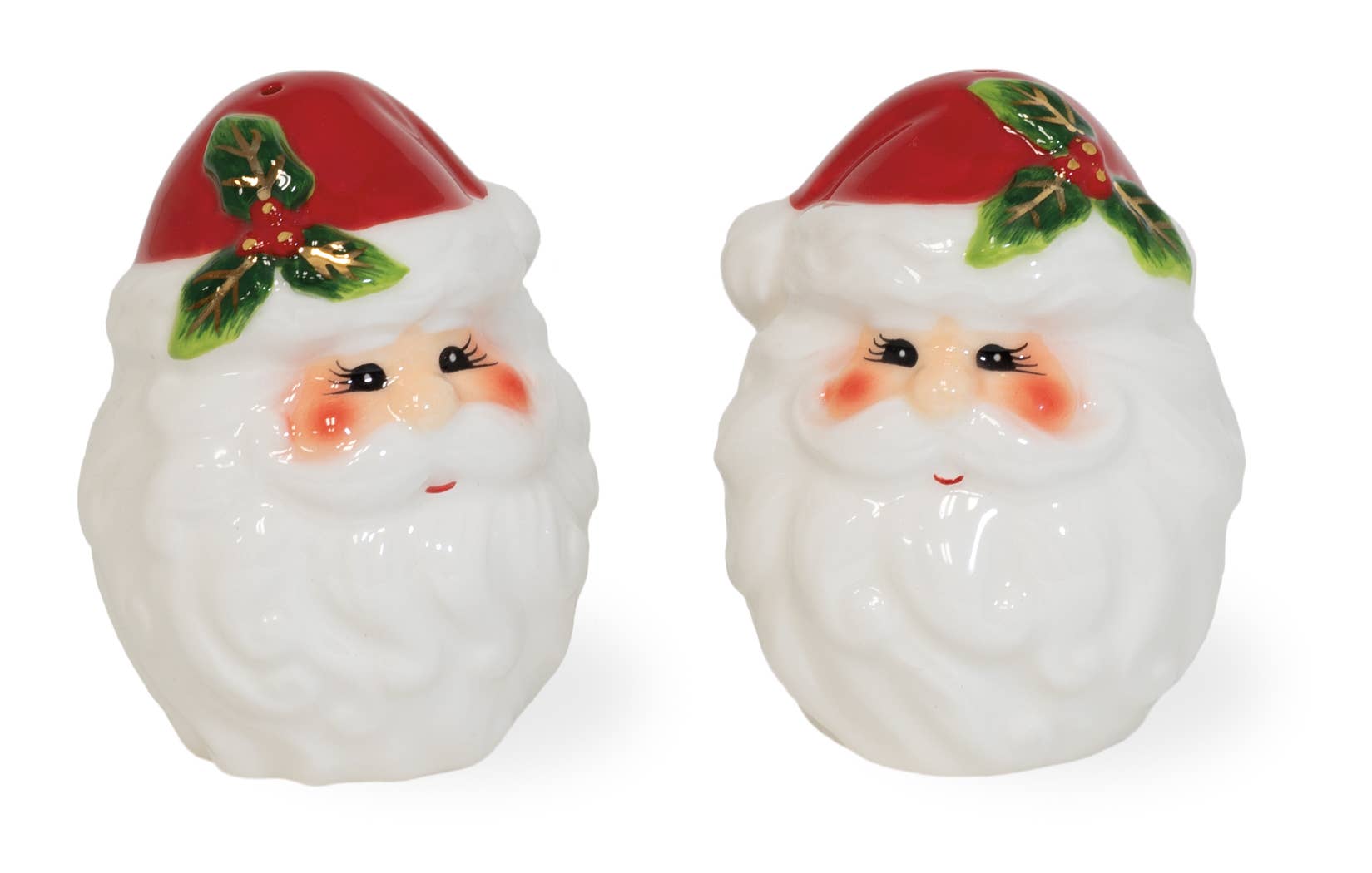 Holly & Ivy Santa Salt & Pepper Shaker Set