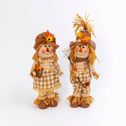 20"H Plush Standing Scarecrow