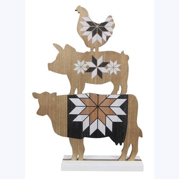 Wood Country Stacked Animal Tabletop *50% off* (Read Description)