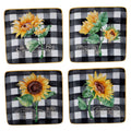 Sunflower Fields Canape Plates