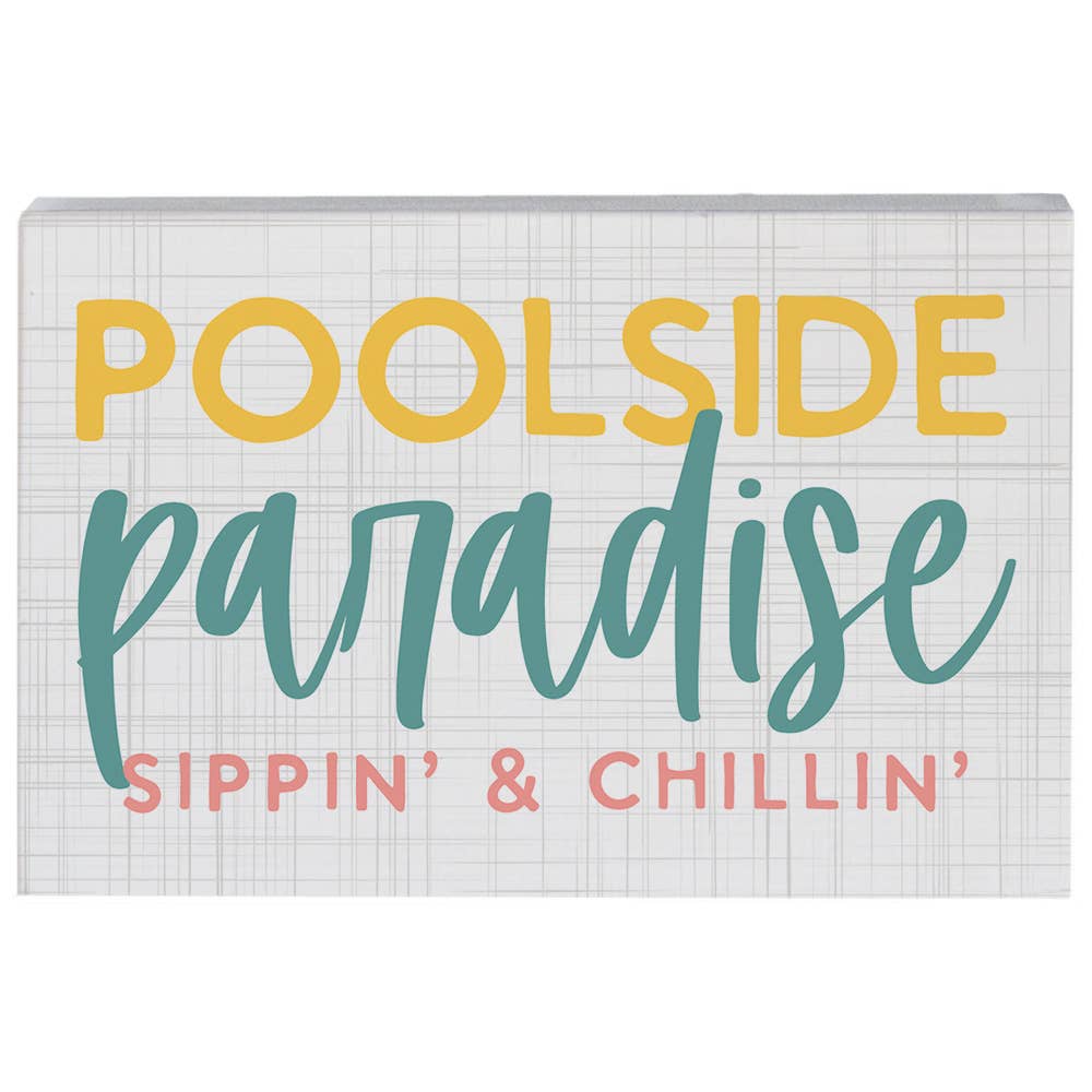 Poolside Paradise - Small Talk Rectangle