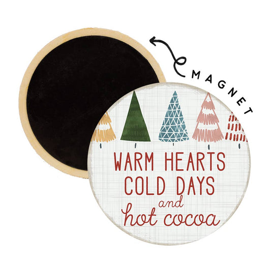 Warm Hearts - Round Magnets
