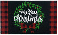 Christmas Wreath Natural Fiber Coir Doormat