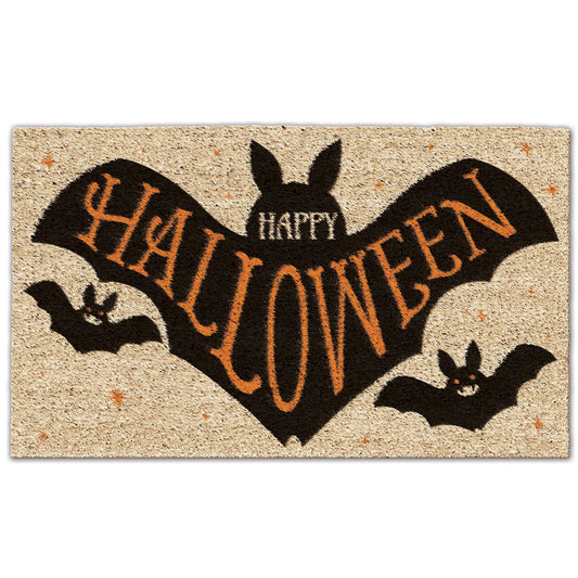 Happy Halloween Bat Doormat