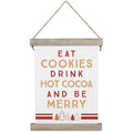 Eat Cookies - Hanging Canvas - 10" x 17"