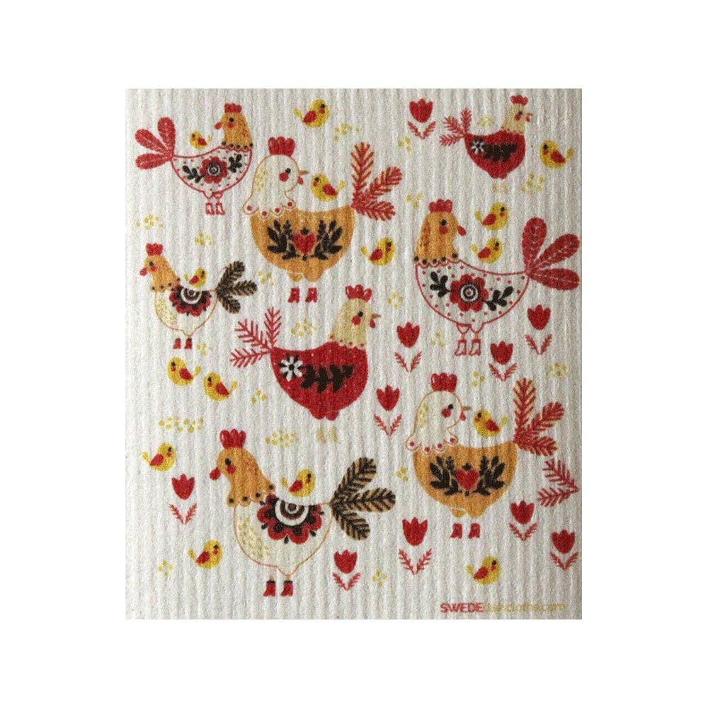 Chickens Swedish Dishcloth